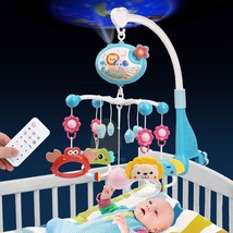Baby Crib Mobile Rattle Toy For 0-12 Months Infant Rotating Musical Proj... - £21.47 GBP