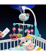 Baby Crib Mobile Rattle Toy For 0-12 Months Infant Rotating Musical Proj... - £21.19 GBP