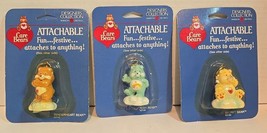 3 1985 Care Bear Attachable  New on Card 1 Unpunched Secret, Wish, Tenderheart - £18.93 GBP