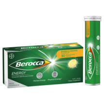 Berocca Energy 30 Effervescent Tablets – Mango &amp; Orange Flavour - £72.96 GBP