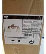 7Pandas 2-Light Bathroom Vanity Light Interior Wall Sconce New Satin Nickel - €15,15 EUR