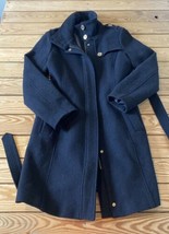 Michael Kors Women’s Wool Trench coat size 8 Black T2 - £38.69 GBP