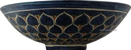 Mexican Talavera Vessel Sink &quot;Cobalt Peacock&quot; - £234.07 GBP