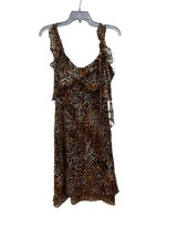 Boston Proper Leopard Print Party Cocktail 100% Silk Dress Women&#39;s Size 8 - NEW - £39.03 GBP