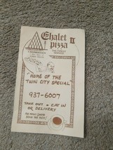 Vintage Excellent!! 1980&#39;s Chalet Pizza II Finest Menu Chanhassen MN Minnesota - £11.94 GBP