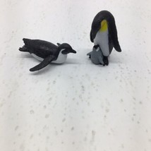 Safari LTD Emperor Penguin with Baby 2&quot; Figure &amp; Swimming Figure 1&quot; - $7.83