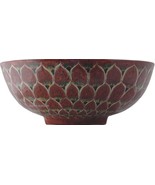 Mexican Talavera Vessel Sink &quot;Terra Cotta Peacock&quot; - £235.81 GBP