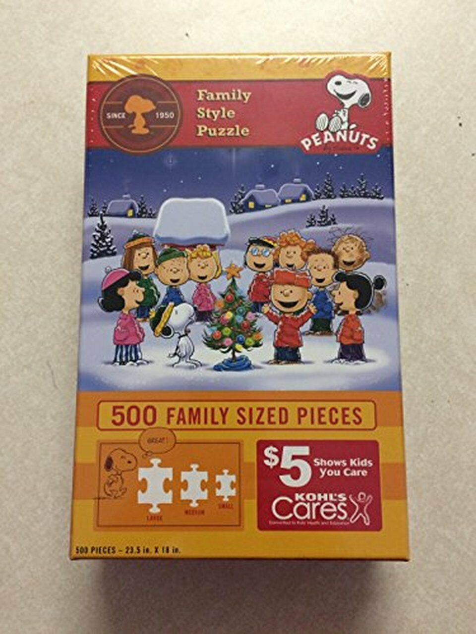 Kohl's Cares Peanuts 500 Family Sized Pieces Jigsaw Puzzle - £22.15 GBP