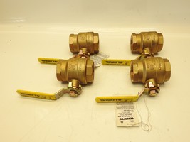 Lot Of 4 Watts 0547131 Full Port Brass Ball Valve 1 1/2&quot; FBV-3C Trim/Drain - £122.91 GBP