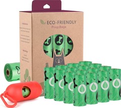 Biodegradable Dog Poo Bags with Holder-240 Large Poop Bags, - £9.82 GBP