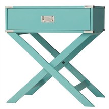 LordBee Marine Green New Nice Chic Small Size Compact Turquoise 1-Drawer Modern  - £280.77 GBP