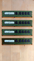4GB Samsung 4 x 1GB DDR3 Server Memory 1Rx8 PC3-8500E-07-10-D0 M391B2873EH1-CF8 - $19.91
