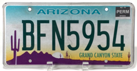 2000&#39;s Arizona License Plate - BFN5954 - Grand Canyon State-Desert Landscape - £10.47 GBP