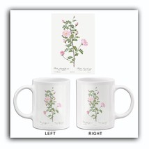 Double Pink Scotch Briar - Red Pimple Rose - 1800&#39;s - Pierre Joseph Redoute Mug - £19.17 GBP+