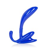 Apollo Curved Prostate Probe Blue 4.5 Inch Prostate Massagers - $18.80