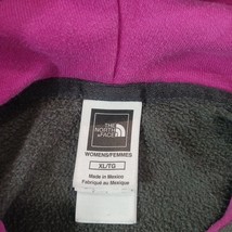 The North Face Women's Gray/Pink Cotton Drawstring Hoodie Pullover Sweatshirt XL image 3