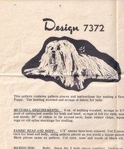 Shaggy Dog Yarn Puppy Lhasa Apso Mail Order Pattern Design 7372 Unused - £7.41 GBP