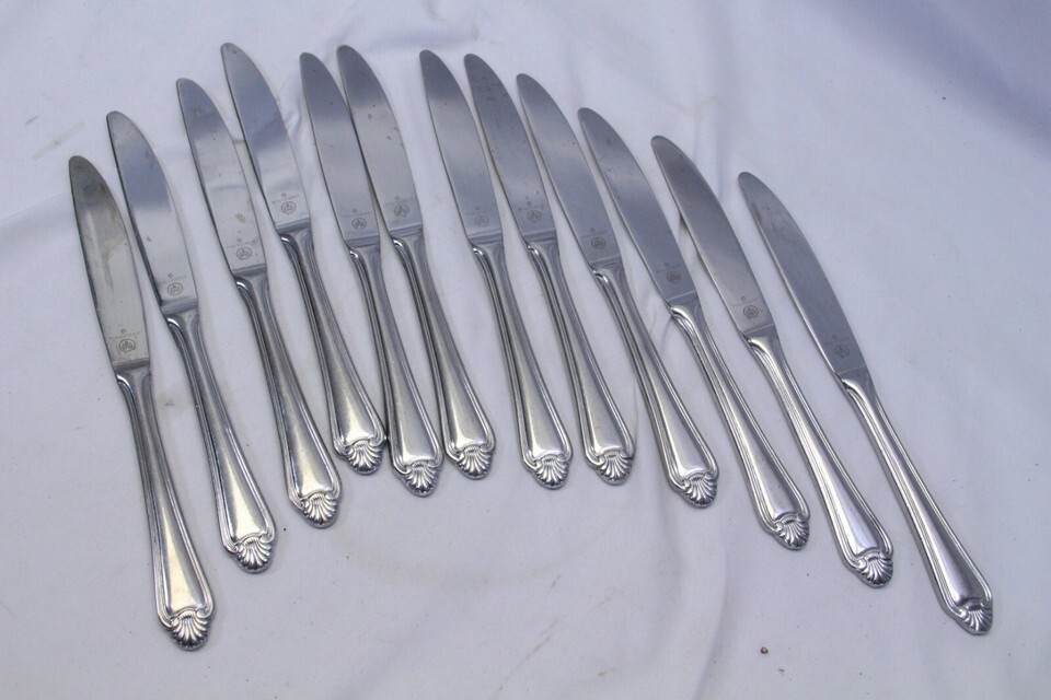 Pfaltzgraff Biscayne Dinner Knives 8-7/8&quot; Stainless Lot of 12 - $26.45