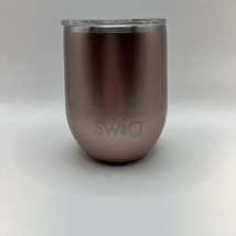 Swig Life Stemless Wine Cup Tumbler in Shimmer Rose Gold (12 oz) - $278.93 MXN
