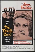 THE DEVIL&#39;S OWN 27&quot;x41&quot; - Original Movie Poster One Sheet Joan Fontaine 1967 - £46.13 GBP