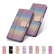 For iPhone 11 12Pro Max 6 7 8+ Magnetic Leather Glitter Wallet Stand Case Cover - £42.37 GBP