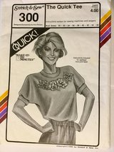 Vintage Stretch & Sew Pattern 300 Set in Sleeve Top and Sweater Size 28-344 - £7.90 GBP