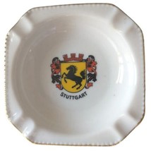 RRW Bavaria Ashtray Incense Burner Porcelain Trinket Dish Coat of Arms Horse - £13.43 GBP