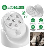 Adjustable 7Led Motion Activated Sensor Cordless Light Indoor Outdoor Pa... - £23.22 GBP
