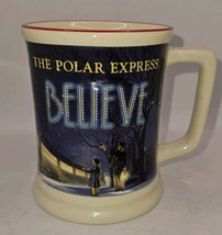 The Polar Express BELIEVE 3D Raised 15 Oz Ceramic Coffee  Hot Chocolate ... - $6.89