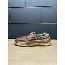 St. John’s Bay Brown Leather Deck Boat Shoes Loafers Men’s 13 M - $29.96