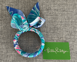 Lilly Pulitzer Fabric Wrapped Bangle Bracelet Bennet Blue Celestial Seas - $24.48