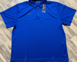 Under Armour Golf Polo Shirt Mens Size 4XL Blue Short Sleeve Heatgear Lo... - $38.55