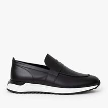 The Lumina Black Buffalo Leather Women Sneaker image 3