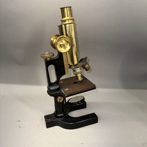 B &amp; L  Bausch &amp; Lomb Microscope Model # 65851 Solid Brass / Cast Original Vtg. - £172.01 GBP