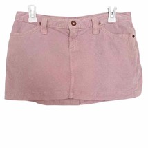 Ag Adriano Goldschmied The Rich Y2K Pink Corduroy Micro Mini Skirt Size 28 - £33.55 GBP