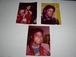 Michael Jackson Custom Snapshot Photos Lot of 3 Vintage 1980&#39;s 3 1/2&quot; X 5&quot; - £24.03 GBP