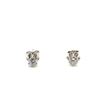 Authenticity Guarantee 
0.60ct Round Diamond 6 Prong Earrings 14K White Gold - £2,321.31 GBP
