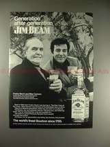 1973 Jim Beam Ad w/ Fredric March and Mike Connors!! - £14.44 GBP