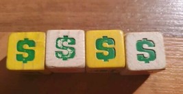 Jackpot Yahtzee replacement dice Set Of 4 Milton Bradley 1980 - $10.68