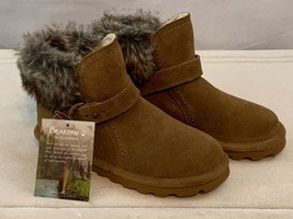 NEW! Women’s Bear Paw Koko Snow Boots Brown Cognac Suede Leather Size 5 - £35.68 GBP