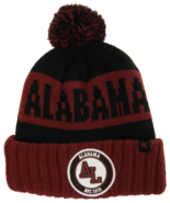Alabama Adult Size Winter Knit Beanie Hats (Gray/Crimson) - £11.95 GBP