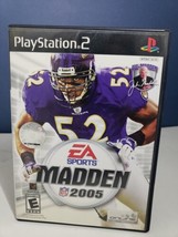 Madden NFL 2005 EA Sports Playstation 2 Video Game w/ Booklet PS2 CIB - £3.95 GBP