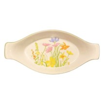Seymour Manning DAY LILY Set of 4 Baking Dishes Au Gratin Fine China Floral - £38.10 GBP