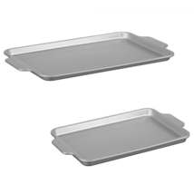 Starfrit - Set of 2 The Rock Wave Griddles, 10&quot; x 15&quot; and 11&quot; x 17.5&quot;, C... - £25.49 GBP