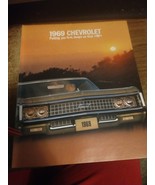 1969 Chevrolet 28-page Original Sales Brochure Catalog - Impala SS Capri... - £9.32 GBP