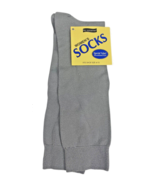 No Nonsense Womens Socks NEW Vintage Pair Gray Nylon Stretch Knit Mid Ca... - $21.18 CAD
