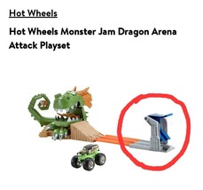 2017 Hot Wheels Monster Jam Dragon Arena Attack Launcher Replacement Piece Only - £7.78 GBP
