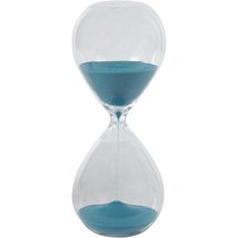 A&amp;B Home 73047-PEAC-DS Anita Turqouise Blue Sand/Clear Hourglass - £22.15 GBP