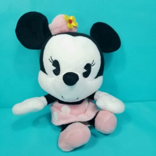 Disney Park Minnie Mouse Pink Dress Pillbox Hat Big Head Plush Stuffed A... - $17.81