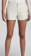 Joie Merci Women&#39;s Jean Beige Textured Linen Blend 3 Pocket Shorts Size 12 New!  - £39.56 GBP